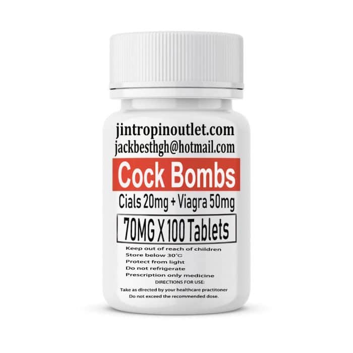 Cock Bombs Cials 20mg + Viagra 50mg , 70mg 100 tablets